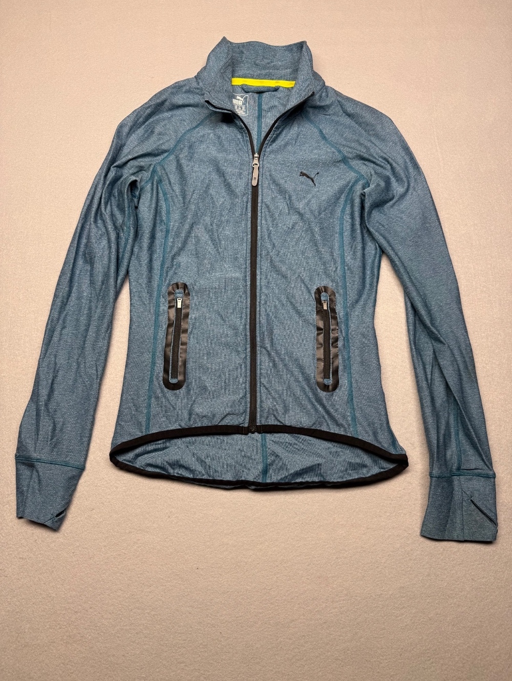 Puma Athletic Jacket Women's S Blue Activewear